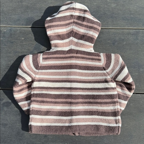 Baby Gap Striped Hooded Lined Baby Cardigan - Picture 7 of 9